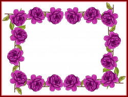 Inspiring Purple And Digital Rose Frame Pict Of Vintage Red Border ...