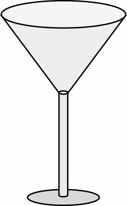Clipart - Empty Martini Glass