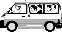 Cab Clipart Black And White