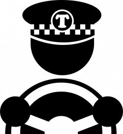 Clipart - Taxi driver