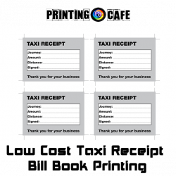 Taxi / Cab Fare Receipt Pads ,Bill books printing | Cheap TAXI ...