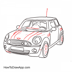 Convertible Car Drawing at GetDrawings.com | Free for personal use ...