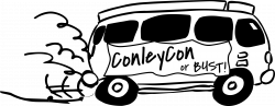 Clipart - ConleyCon Van, black and white