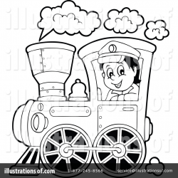 Train Clipart #1287908 - Illustration by visekart