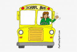 School Bus Front Clipart - Happy School Bus Driver ...
