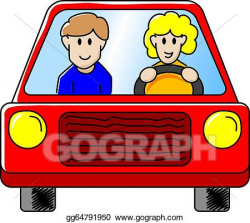 Vector Art - Driving the car. Clipart Drawing gg64791950 ...