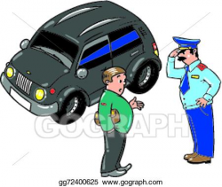 Vector Stock - Policeman stopped the car, talking with the ...