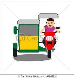 Tricycle driver clipart 3 » Clipart Station