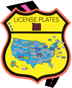 The great American license plate map: 50 years of plates - Rawhide