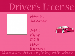 Kids driving and fishing license -Free printable ~ Crafts ...