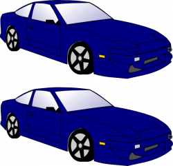Blue Car2 Clip Art at Clker.com - vector clip art online, royalty ...