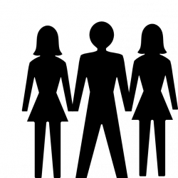 Man And Woman (heterosexual) Icon (alternate) Clip Art at Clker.com ...