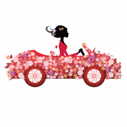 Car Royalty-free Clip art - Driving a girl with a sports car 1500 ...