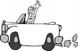 clipartist.net » Clip Art » driving a car black white line art SVG