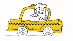 Driving Clipart Cab Driver - คน ขับ รถ แท็กซี่ การ์ตูน Free ...
