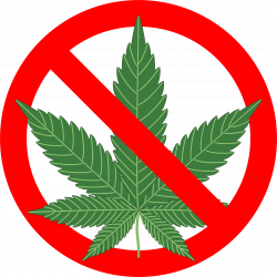 Clipart - No Marijuana Sign