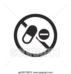 Vector Art - Banned drugs icon. EPS clipart gg105778073 ...