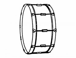Snare Clipart Marching - Bass Drum Clip Art - snare drum png ...