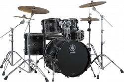 Drums Black Yamaha transparent PNG - StickPNG