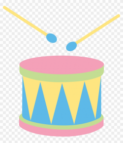 Pastel Colored Drum - Cute Drum Clipart - Free Transparent ...