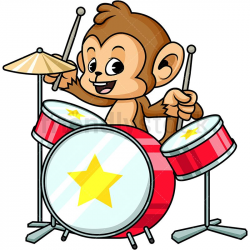 Monkey Playing Drums | goc nghe thuat in 2019 | Drums ...