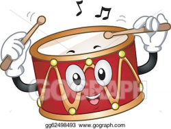 Vector Illustration - Drum mascot. EPS Clipart gg62498493 ...