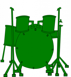 Green Drums Clip Art at Clker.com - vector clip art online, royalty ...