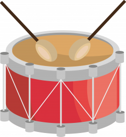 Drums Download Cartoon - Red cartoon jazz drums 3001*3276 transprent ...