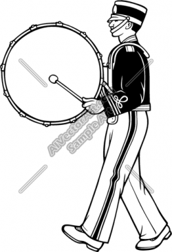 Marching Band Drummer Clipart and Vectorart: Sports ...