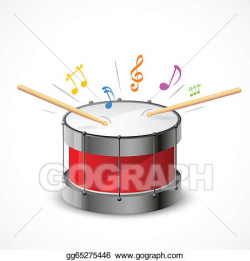 Vector Stock - Musical drum. Clipart Illustration gg65275446 ...