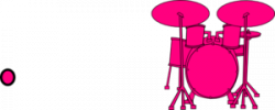 Drums Hot Pink Clip Art at Clker.com - vector clip art ...