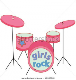 Free Pink Clipart drum set, Download Free Clip Art on Owips.com