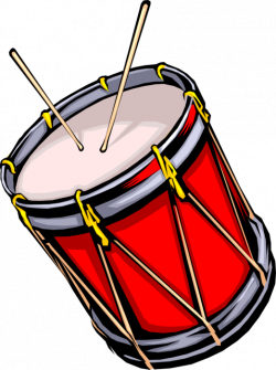 Military Marching Drum - Vector Image