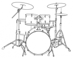 Drum Sketch. | Art | Drums artwork, Drum drawing, Drum kits
