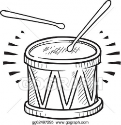 Vector Stock - Snare drum sketch. Stock Clip Art gg62497295 ...