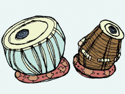 Cartoon Tabla | Tabla | Music, Drum lessons, Instruments