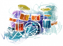 Drawing Watercolor painting Music Drums - Musical Instruments 1024 ...