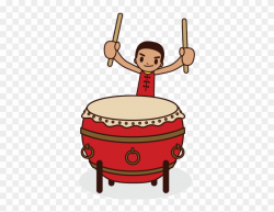 Thump, Went The Big Chinese Drum - Drumming Bang Drum ...