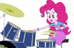 Pink ie Pie Drum's by Sparx24488 on DeviantArt