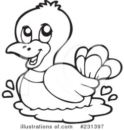 Duck Clipart Black And White | Free download best Duck ...