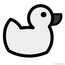 Grayscale Duck Clipart - ClipartBlack.com