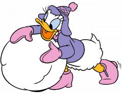 Daisy Duck Black And White Clipart