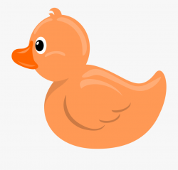 Duck Clipart Story - Orange Rubber Duck Clip Art, Cliparts ...