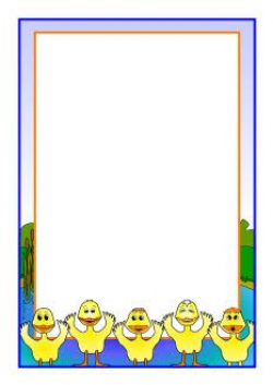 Five Little Ducks A4 page borders (SB91219) - SparkleBox ...