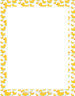 Duck Border | Baby Shower Ideas | Clip art, Page borders ...