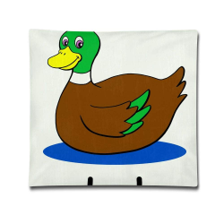 Amazon.com: BINGZHAO Duckling Clipart Mallard Duck 18 X 18 ...