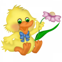 Images Are On A Transparent Background Baby Yellow Easter Cartoon ...