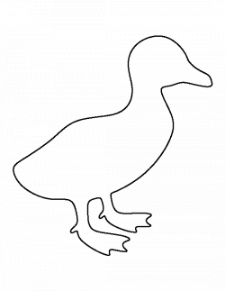 Duckling pattern. Use the printable outline for crafts, creating ...