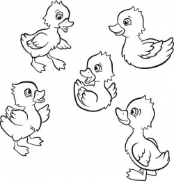 Five Little Cute Ducklings premium clipart - ClipartLogo.com