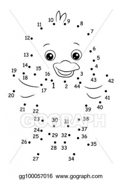 Stock Illustration - The game of the dots, duckling. Clipart ...